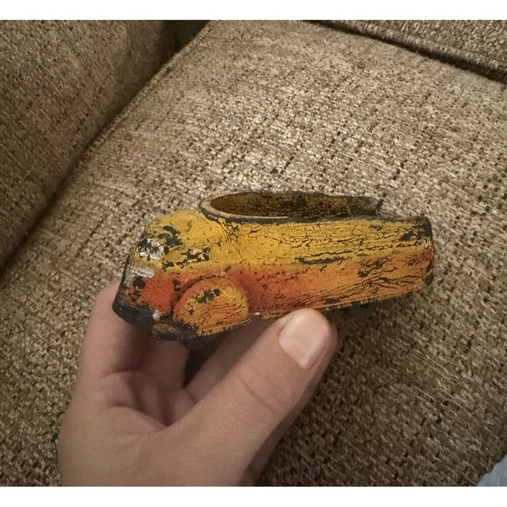 Vintage Sun Rubber Company Yellow And Red Grain Truck